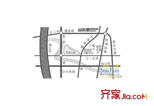山水灣交通圖