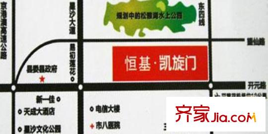 恒基凱旋門區(qū)位圖