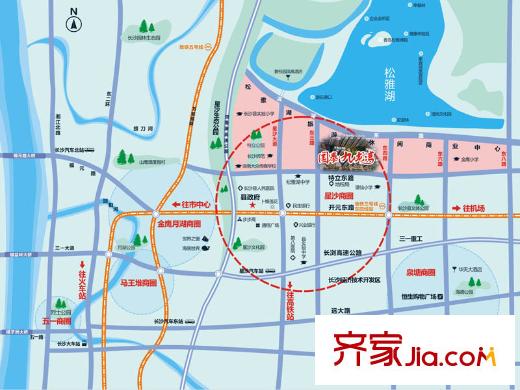 國(guó)泰九龍灣區(qū)位圖