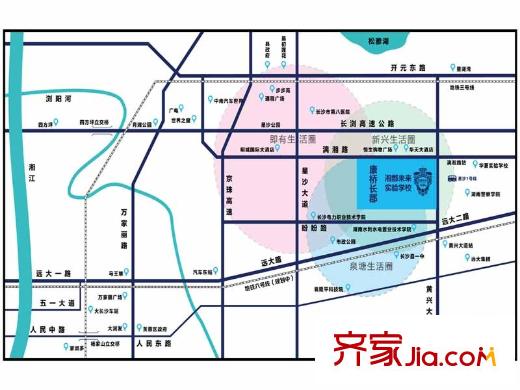 未來(lái)康橋長(zhǎng)郡區(qū)位圖