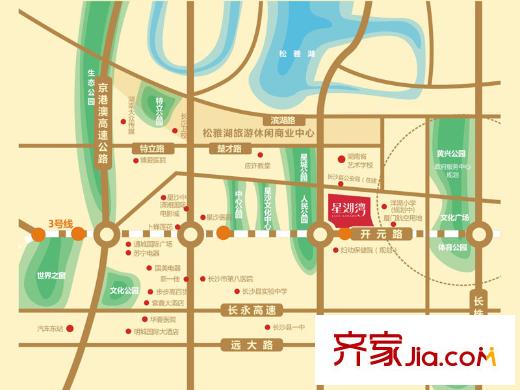 電建地產(chǎn)星湖灣區(qū)位圖