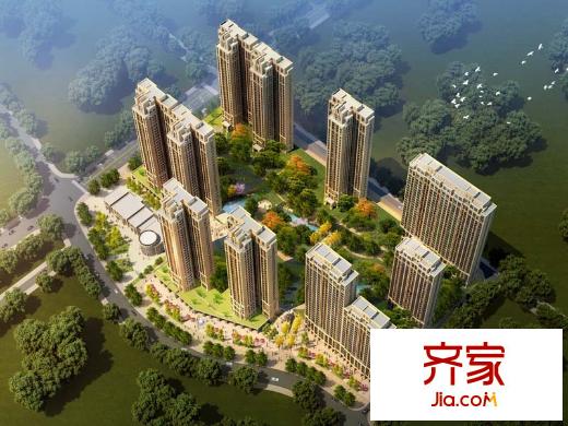 電建地產(chǎn)星湖灣一期鳥瞰圖（2013.01.26）