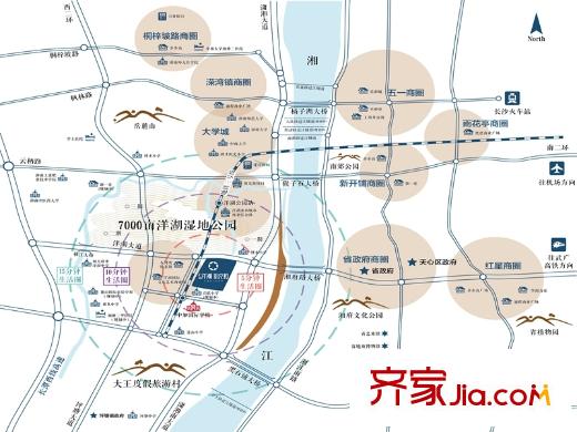 曠遠(yuǎn)洋湖18克拉區(qū)位圖