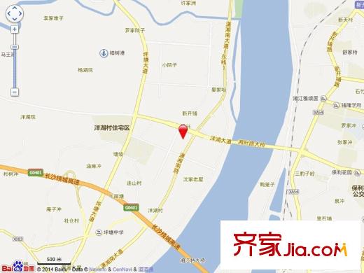 曠遠(yuǎn)洋湖18克拉交通圖