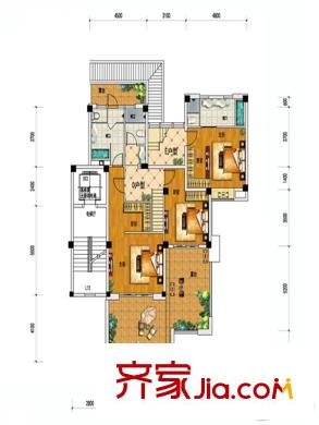 曠遠(yuǎn)洋湖18克拉E戶型5層 2室2廳2衛(wèi)1廚