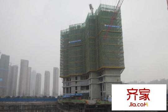 天祥水晶灣一棟側(cè)面進度（2015.12.11）