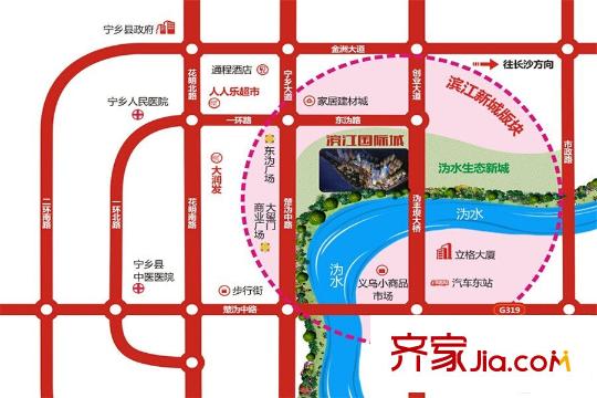 濱江國際城區(qū)位圖
