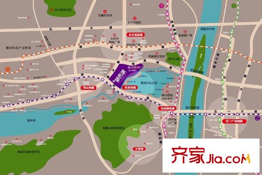 恩瑞御西湖區(qū)位圖