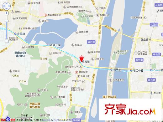 綠地湖湘中心交通圖