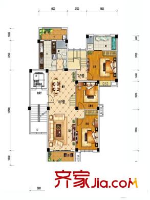 曠遠(yuǎn)洋湖18克拉C戶型4層 2室2廳1衛(wèi)1廚