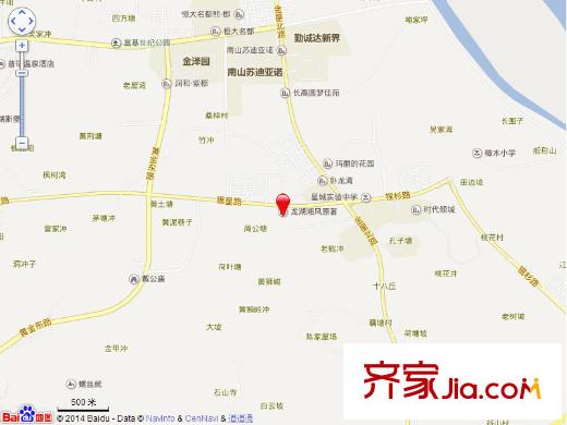 龍湖湘風(fēng)原著交通圖