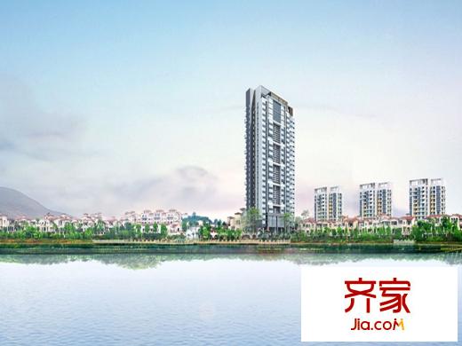 深業(yè)堤亞納灣公寓遠(yuǎn)景(2014.5.12)