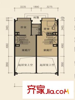 盈峰翠邸d2戶(hù)型上戶(hù)四層 3室3廳3衛(wèi)
