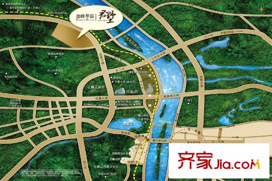 盈峰翠邸區(qū)位示意圖