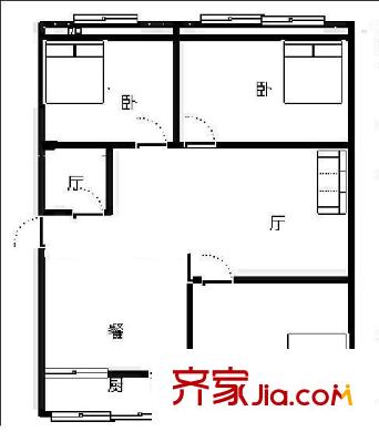 漿水泉路中建八局宿舍 0室 戶(hù)型圖