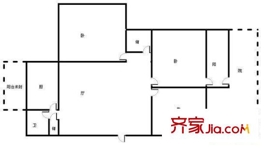 清河小區(qū) 3居室 戶型圖