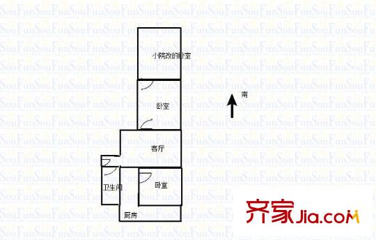 清河小區(qū) 2室 戶型圖