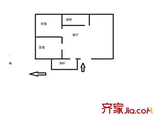 七里山小區(qū) 2室 戶(hù)型圖