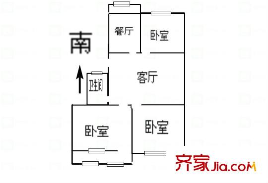 營市西街單位宿舍 0室 戶型圖