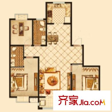 尚品清河戶型圖V2戶型 3室2廳2衛(wèi)