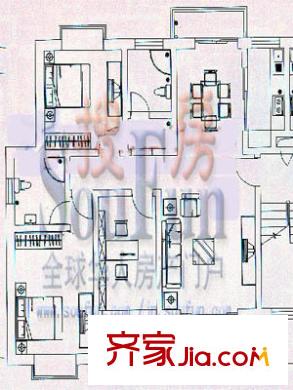 黃金時代 3室 戶型圖