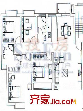黃金時代 4室 戶型圖
