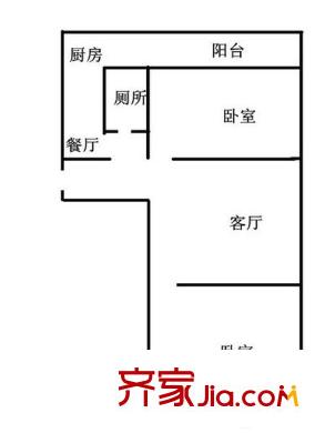 濟南 工業(yè)南路公安局宿舍 戶型圖