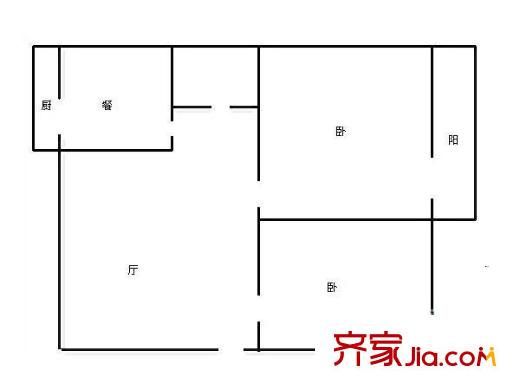 濟(jì)南 工業(yè)南路公安局宿舍 戶型圖