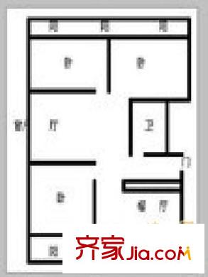 濟(jì)南燈泡廠宿舍 戶型圖