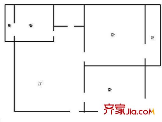 濟南 工業(yè)南路公安局宿舍 戶型圖