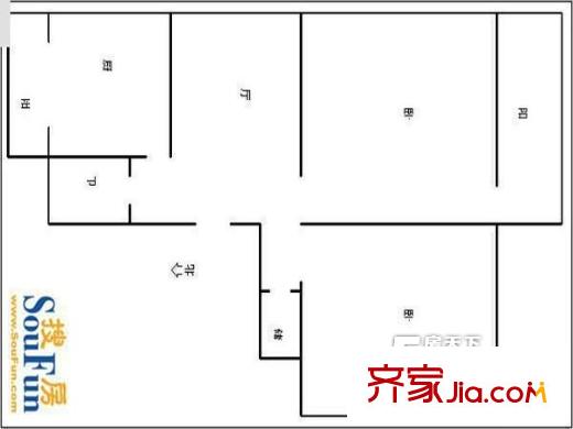 警察學(xué)院內(nèi)宿舍 戶型圖