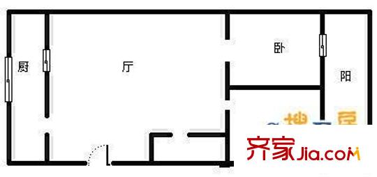 新地家園 2室 戶型圖