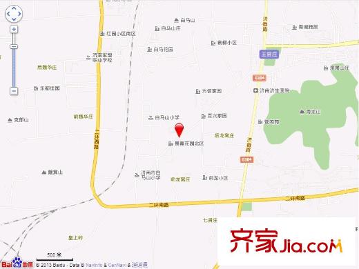 白馬山南路宿舍交通圖