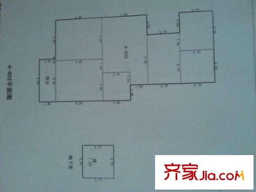 經(jīng)六路槐蔭段宿舍 3室 戶型圖