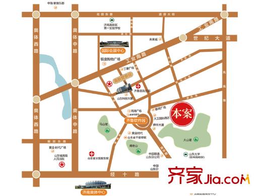中海天悅府區(qū)位圖