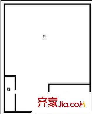 周莊新園 1室 戶型圖