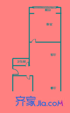 周莊新園 2室 戶型圖