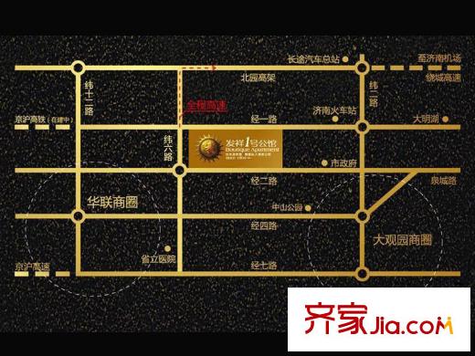 發(fā)祥1號(hào)公館交通圖