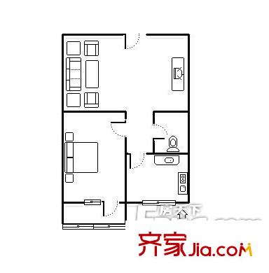 濟安街單位宿舍 戶型圖