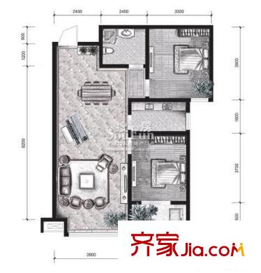 南華園小區(qū) 5室 戶型圖