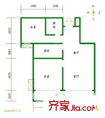 金聯(lián)居 2室 戶型圖