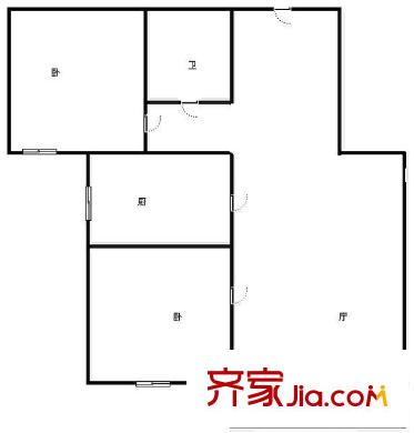 金聯(lián)居 2室 戶型圖