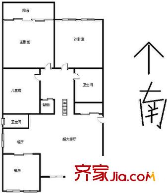 鷺鳴苑 3室 戶型圖