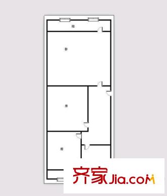 黃臺(tái)小區(qū) 2居室 戶型圖
