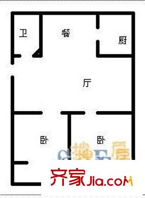 周莊新園 2室 戶型圖