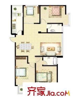 玉園小區(qū) 4室 戶型圖