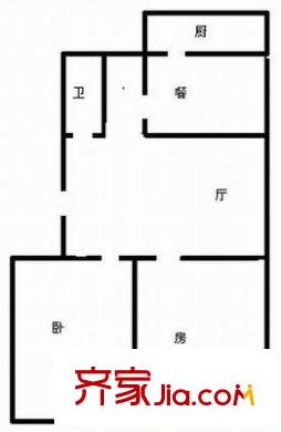楊北小區(qū) 2室 戶型圖