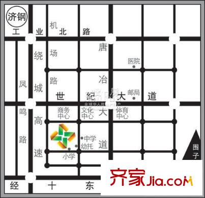 火炬東第交通圖區(qū)位圖