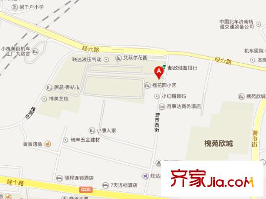 槐花園小區(qū)交通圖