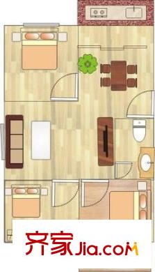 中建苑  3室  戶(hù)型圖